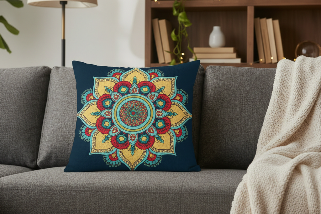 Soft Mandala Sofa Pillowcase